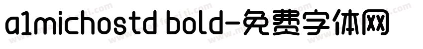a1michostd bold字体转换